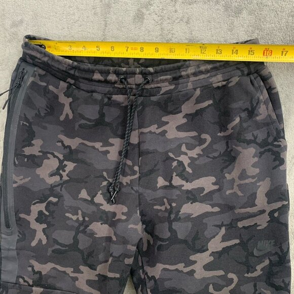 Nike Sweatpants Mens Large Tech Fleece Black Camo Joggers Track Workout 682852 - Picture 5 of 13